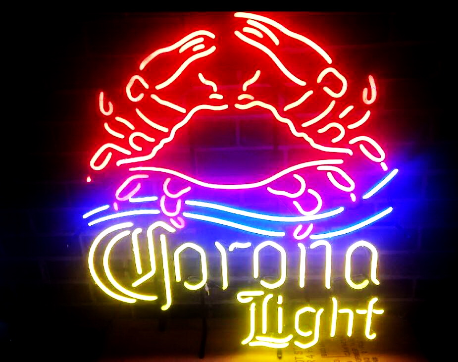 Corona Light Crab Neon Sign
